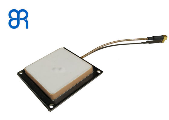 2dBic RFID Ceramic Antenna UHF Biała Z SMA Konektorem Do Ciężkiego Środowiska